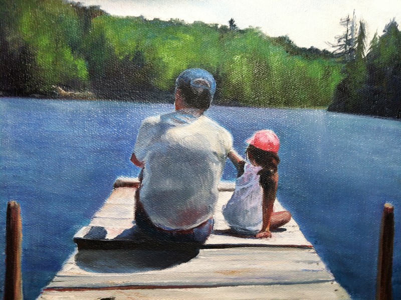 Seth's Dad and Sunny
Oil 8X10
2012-32