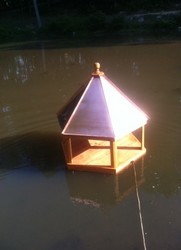 Floating Gazebo with Copper Roof-$1,800 plus shipping -  The copper will age over time into a beautiful green patina.