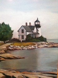 Naval Station Lighthouse
Prospect Harbor, Maine
Oil 8X10