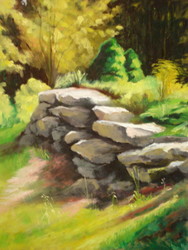 Study of Rock Wall - Cashiers, NC
Oil 11X14
Plein Air and Studio