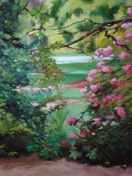 Rhododendrons in the Park I
Cashiers, NC
Oil 9X12
Plein Air and Studio